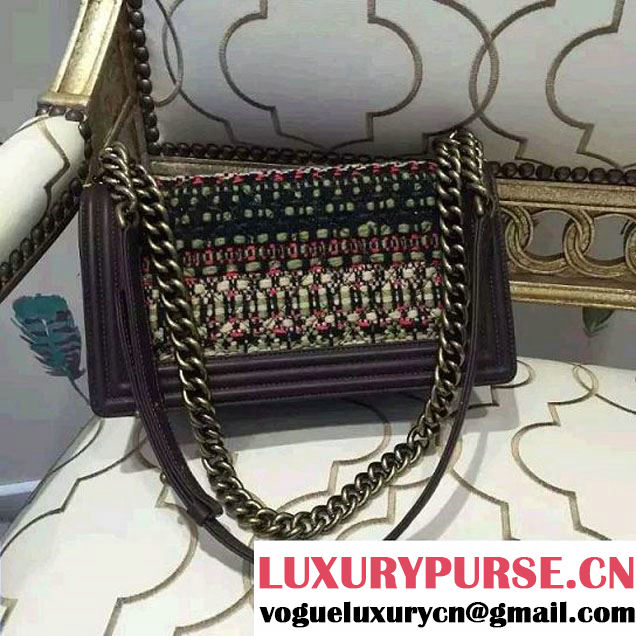 Chanel Tweed Boy Flap Bag Fall Winter 2015/2016