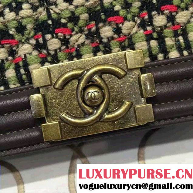 Chanel Tweed Boy Flap Bag Fall Winter 2015/2016