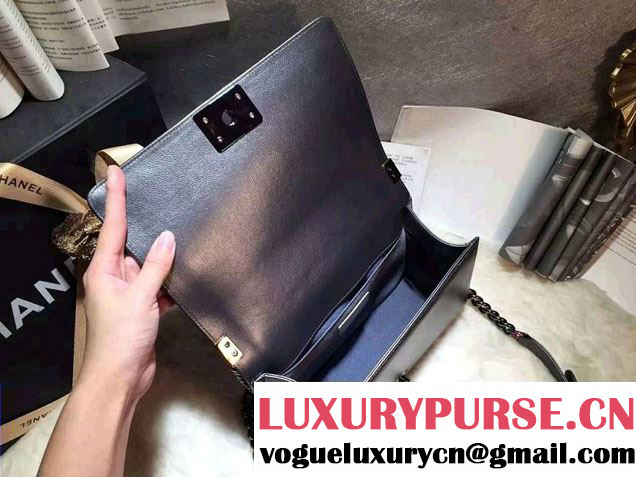 Chanel Iridescent Boy Flap Bag Silver Gray with Rainbow Hardware 2015/2016