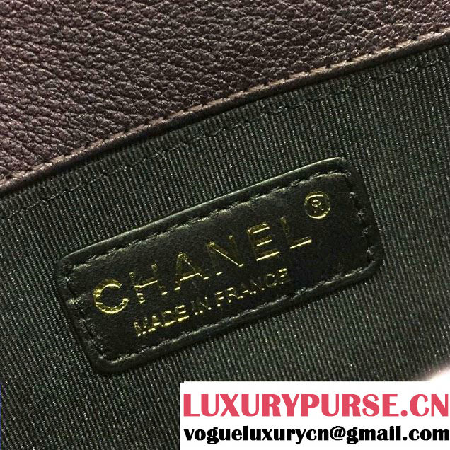 Chanel Iridescent Small Boy Flap Bag Purple with Rainbow Hardware 2015/2016