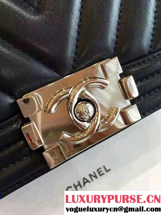 Chanel Shine Hardware Calfskin Boy Chevron Flap Small Bag Dark Blue 2016
