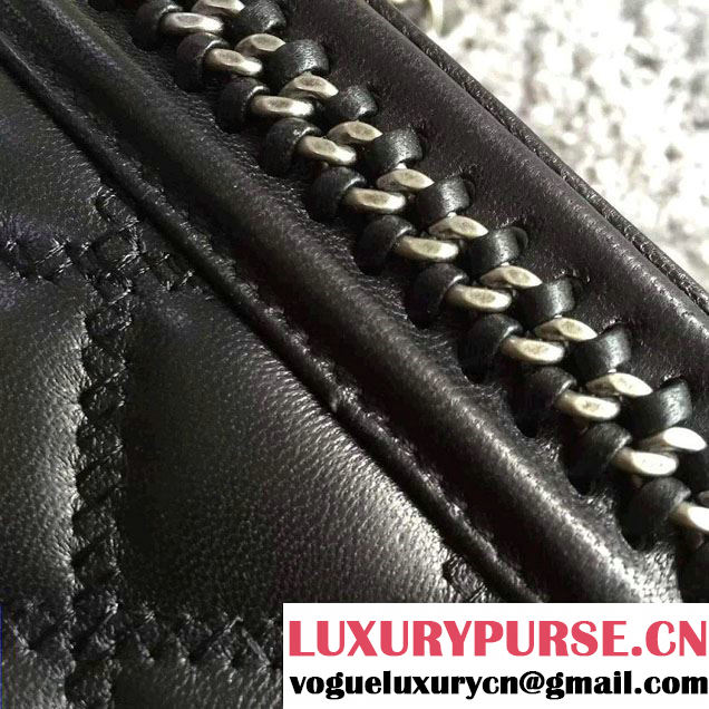 Chanel Chain Top Handle Boy Flap Bag A94804 Black 2015
