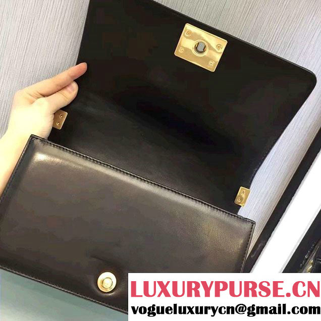 Chanel Velvet and Calfskin Boy Flap Shoulder Medium Bag 2016