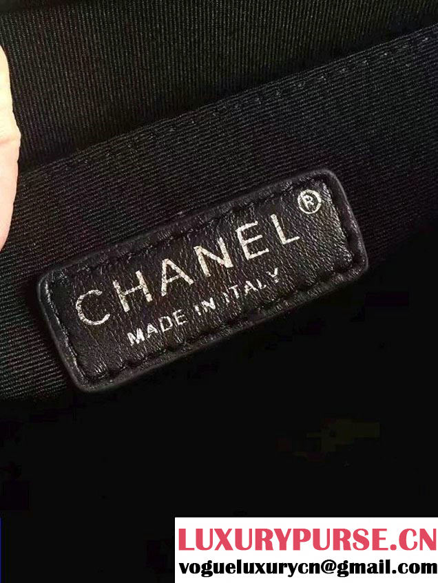 Chanel Lambskin Sequins Diamond Embroideries Boy Flap Medium Bag 2016