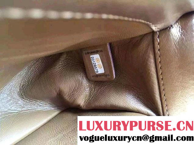 Chanel Pearl Leather Le Boy Flap Shoulder Medium Bag Gold