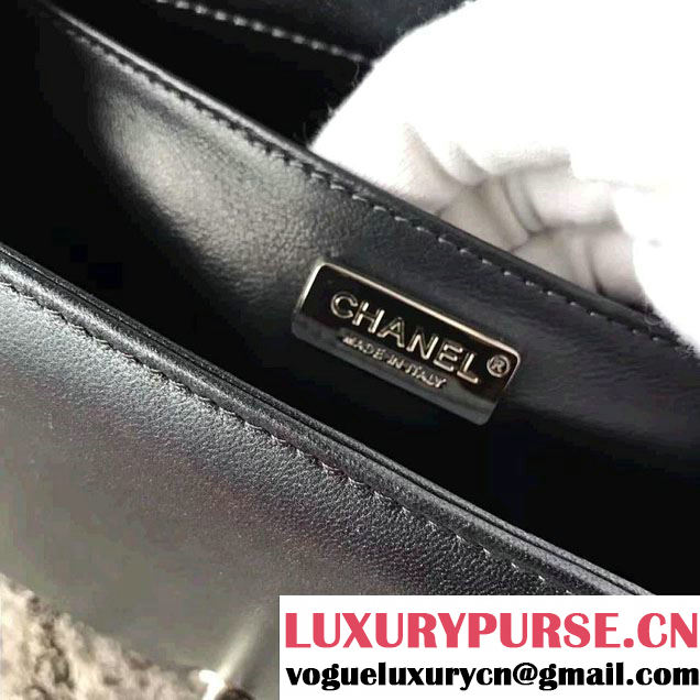 Chanel Python Chain Top Handle Boy Flap Medium/Small Bag 2017