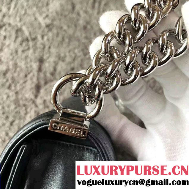 Chanel Python Chain Top Handle Boy Flap Medium/Small Bag 2017