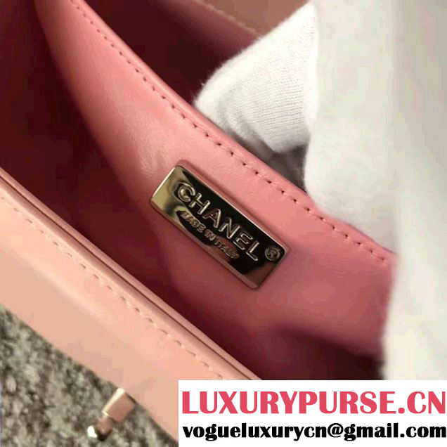 Chanel Python Chain Top Handle Boy Flap Medium/Small Bag 2017