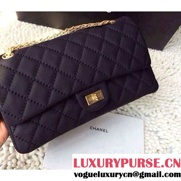 Chanel 2.55 Flap Bag In Calfskin Black (2B019-3150 )