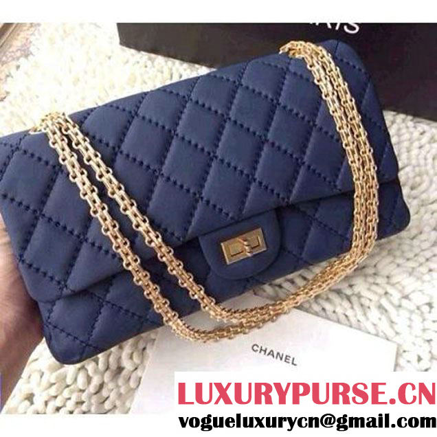 Chanel 2.55 Flap Bag In Calfskin Blue (2B019-3151 )