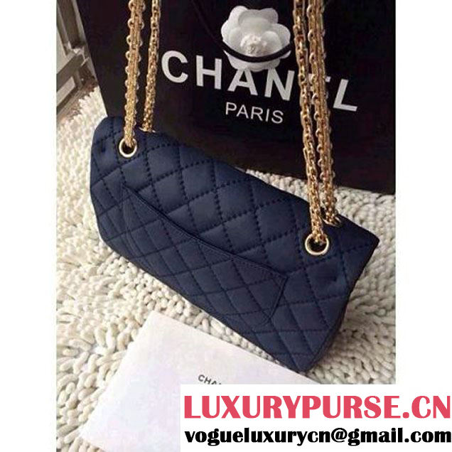 Chanel 2.55 Flap Bag In Calfskin Blue (2B019-3151 )