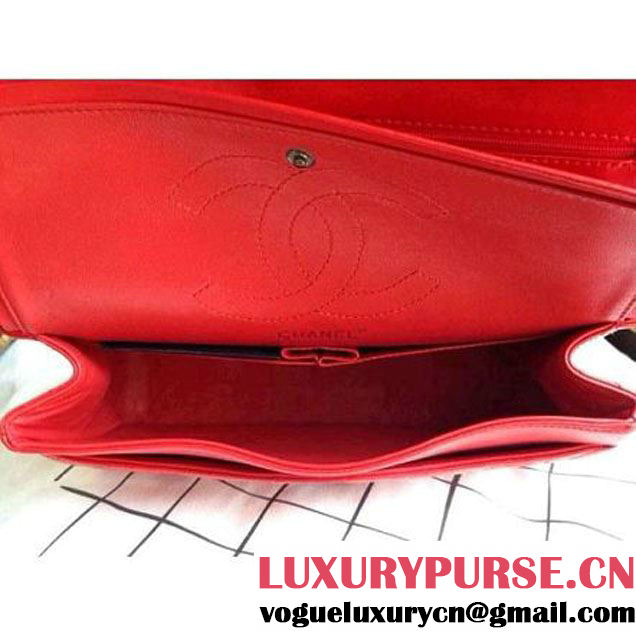 Chanel 2.55 Medium226 or Jumbo227 Reissue Bag Red Elephant Veins Leather (1a086-032120 )