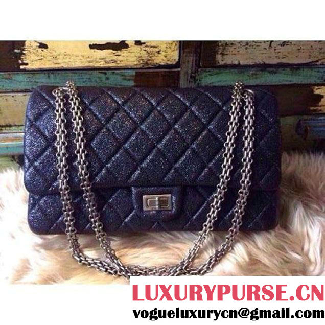 Chanel 2.55 Medium 226 Reissue Bag Shiny Blue (1a086-032124 )