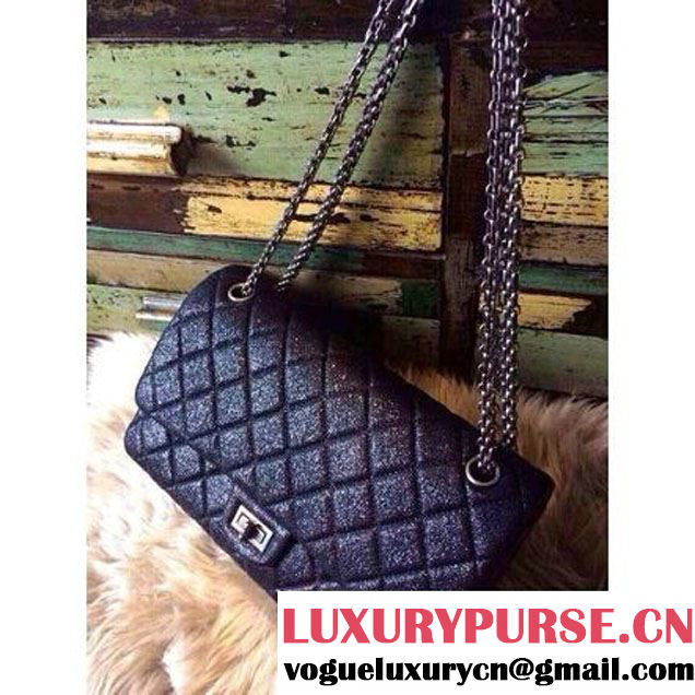 Chanel 2.55 Medium 226 Reissue Bag Shiny Blue (1a086-032124 )
