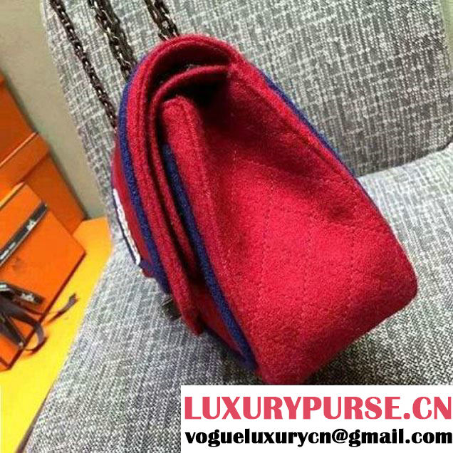 Chanel Wool 2.55 Flap Bag Embellished With A Crest Paris-Salzburg 2014/15 (FTH-073101 )