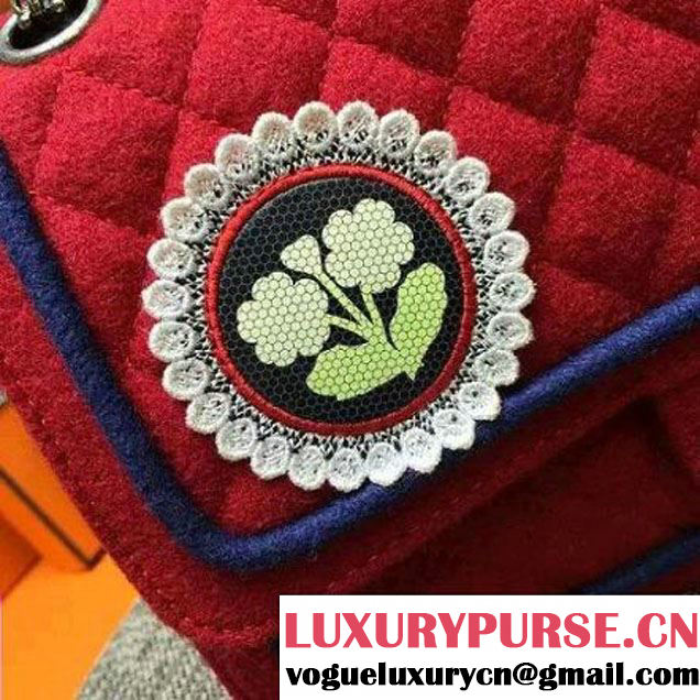 Chanel Wool 2.55 Flap Bag Embellished With A Crest Paris-Salzburg 2014/15 (FTH-073101 )