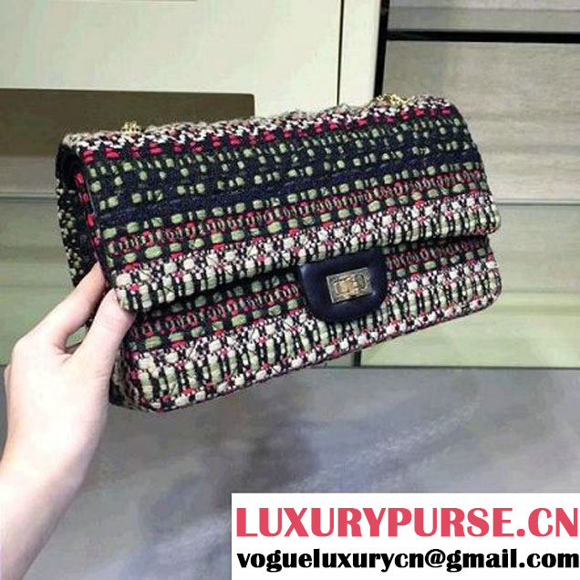 Chanel A37586 Tweed 2.55 Flap Bag 28cm Paris-Salzburg 2015 (2A143-092101 )