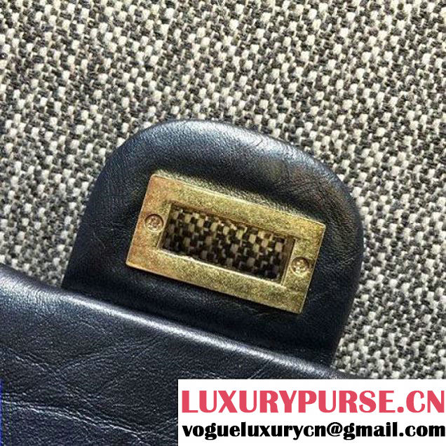 Chanel 2.55 Embellished With Casino Badges Black 20cm 2016 (2A057-6012104 )