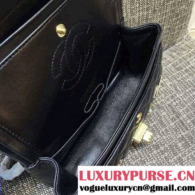 Chanel 2.55 Embellished With Casino Badges Black 20cm 2016 (2A057-6012104 )
