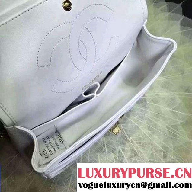 Chanel 2.55 Embellished With Casino Badges White 25cm 2016 (2A057-6012105 )