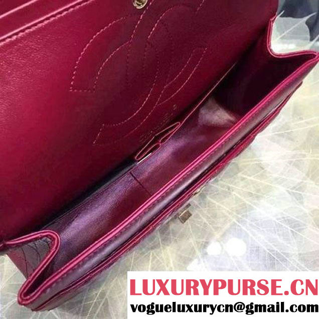 Chanel 2.55 Medium226 Double Flap Bag In Red Aged Calfskin(GH) (2A057-6031811 )