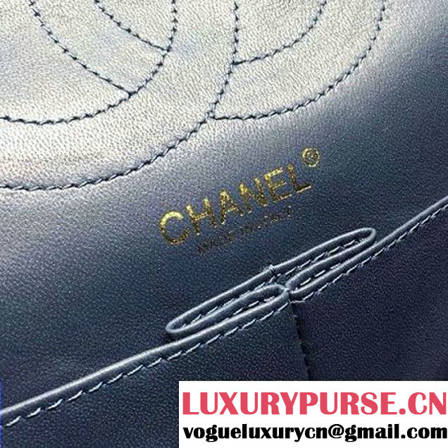Chanel Washed Denim 2.55 Flap Bag 25cm Blue Pre-S/S 2016 (FTH-6042019 )