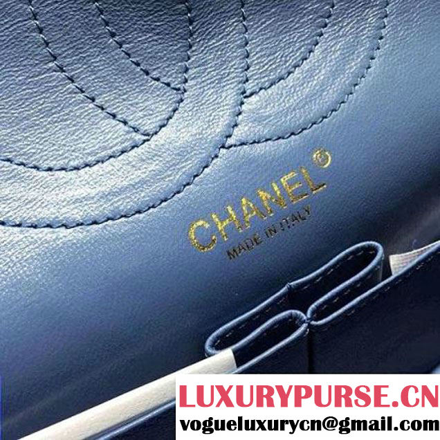 Chanel Washed Denim 2.55 Flap Bag 28cm Light Blue Pre-S/S 2016 (FTH-6042020 )