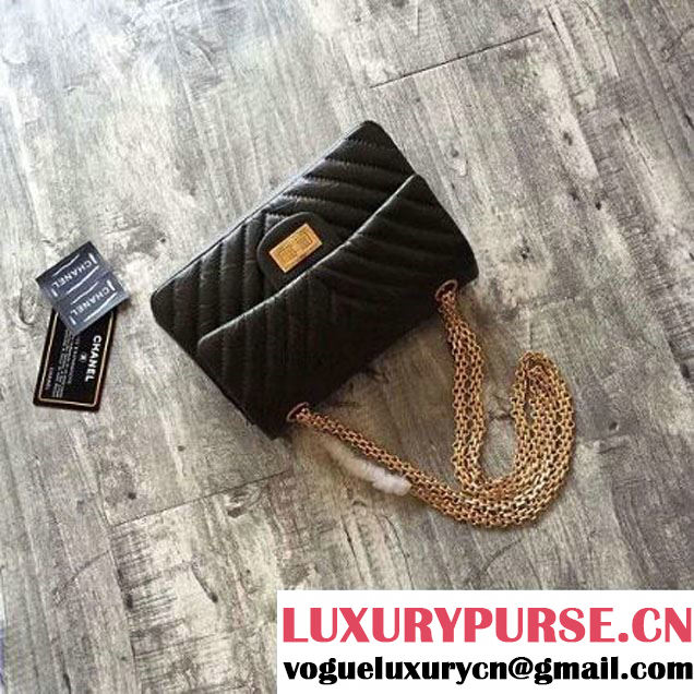 Chanel Chevron 2.55 Reisue Size 224 Flap Bag Army Green 2016 (KN-6072217 )