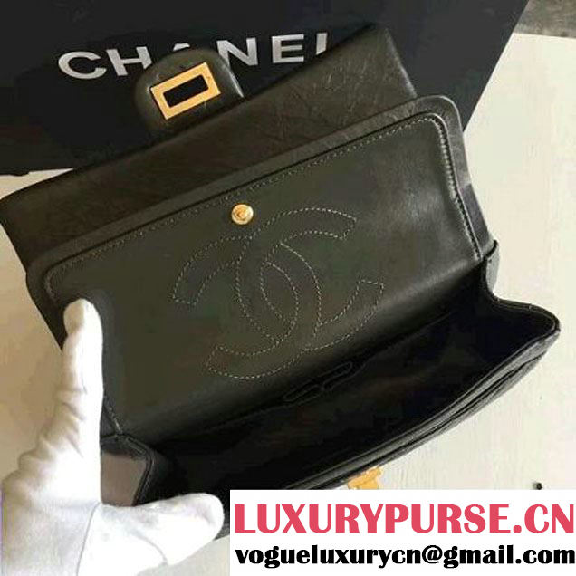 Chanel Chevron 2.55 Reisue Size 225 Flap Bag Army Green 2016 (KN-6072219 )