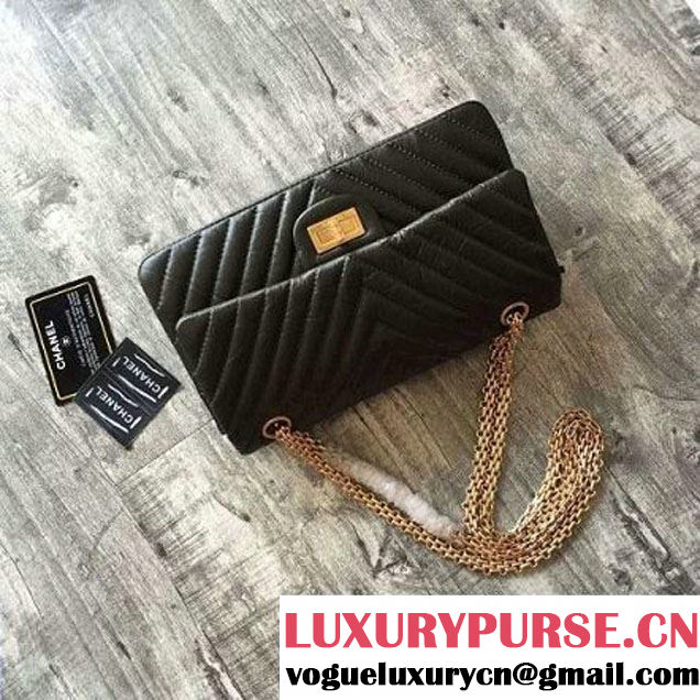 Chanel Chevron 2.55 Reisue Size 225 Flap Bag Army Green 2016 (KN-6072219 )