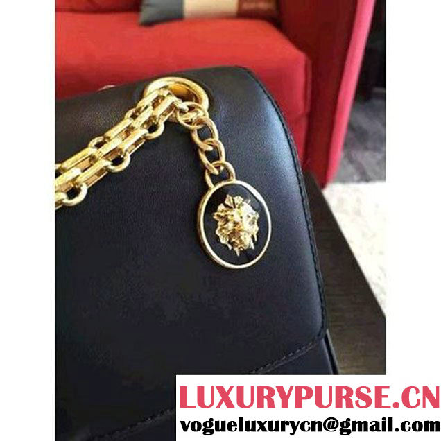 Chanel Black Calfskin & Canvas & Medals 2.55 Flap Bag A37586  2016 (Gold Hardware) (KN-6082204 )
