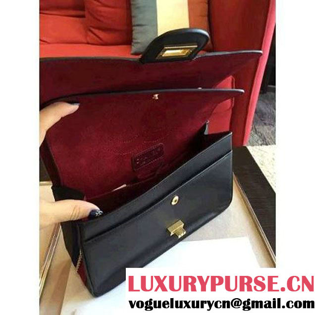Chanel Black Calfskin & Canvas & Medals 2.55 Flap Bag A37586  2016 (Gold Hardware) (KN-6082204 )