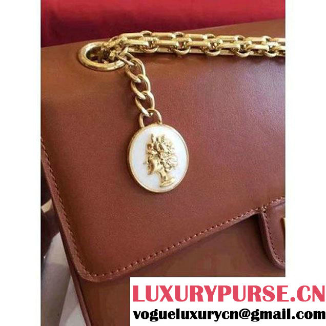 Chanel Brown Calfskin & Canvas & Medals 2.55 Flap Bag A37586  2016 (Gold Hardware) (KN-6082208 )