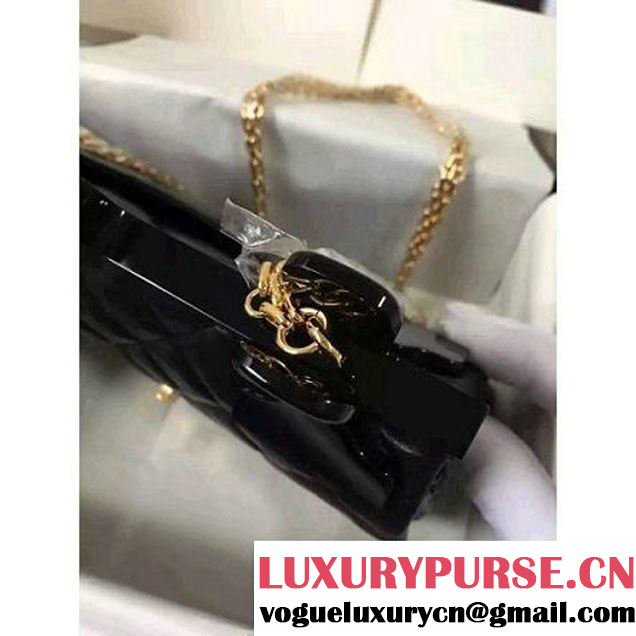 Chanel Aged Calfskin 2.55 Reissue Hanger Size 226 Bag Black A93646 F/W 2016 (KN-6121304 )