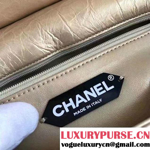 Chanel Aged Calfskin 2.55 Reissue Hanger Size 226 Bag Gold A93646 F/W 2016 (KN-7010412 )
