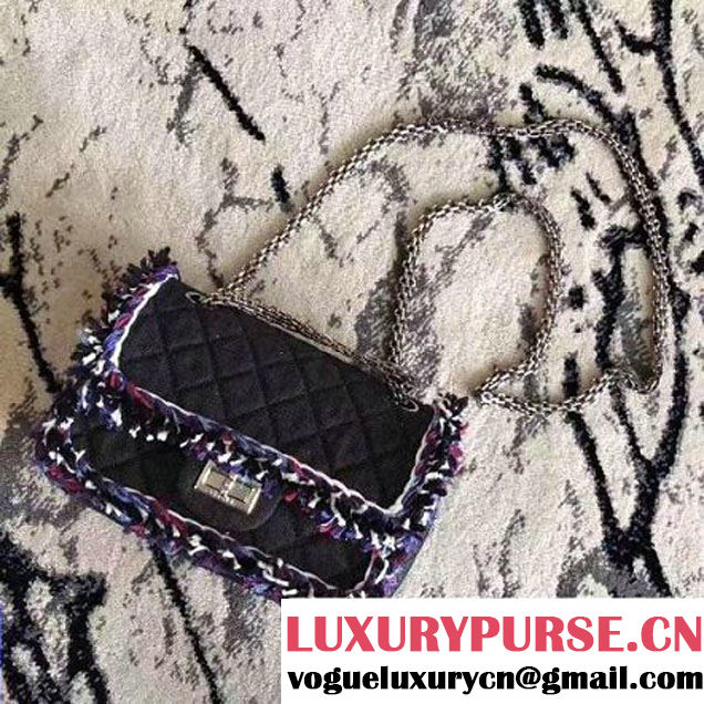 Chanel Denim With Blue Camellias Embroideries 2.55 Rissue Size 220 Bag A37584 2017 (KN-7052001 )
