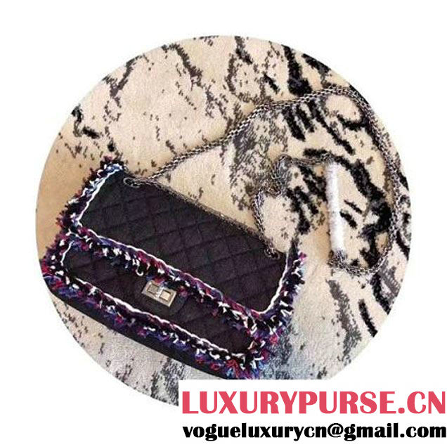 Chanel Denim With Blue Camellias Embroideries 2.55 Rissue Size 225 Bag A37586 2017 (KN-7052002 )