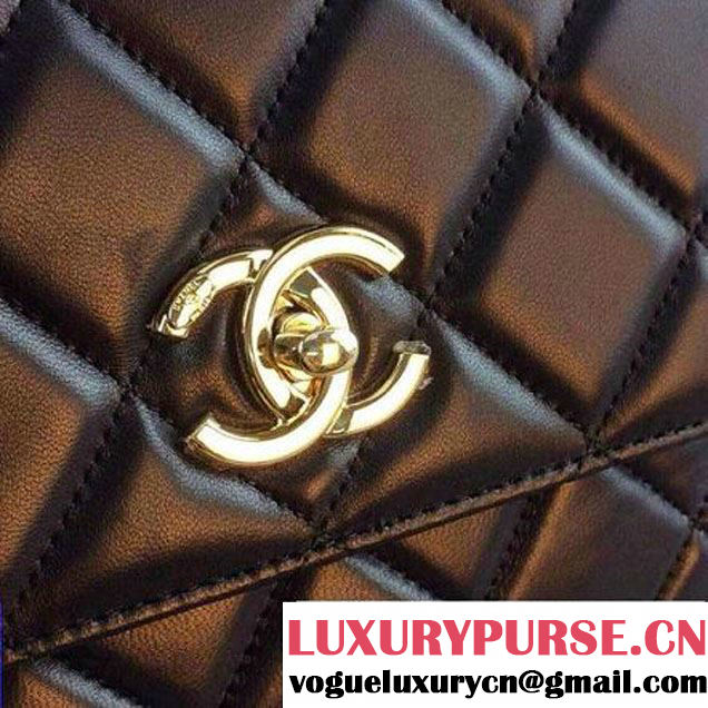 Chanel Small Quilted Lambskin Flap Bag Black (HDD-3683 )