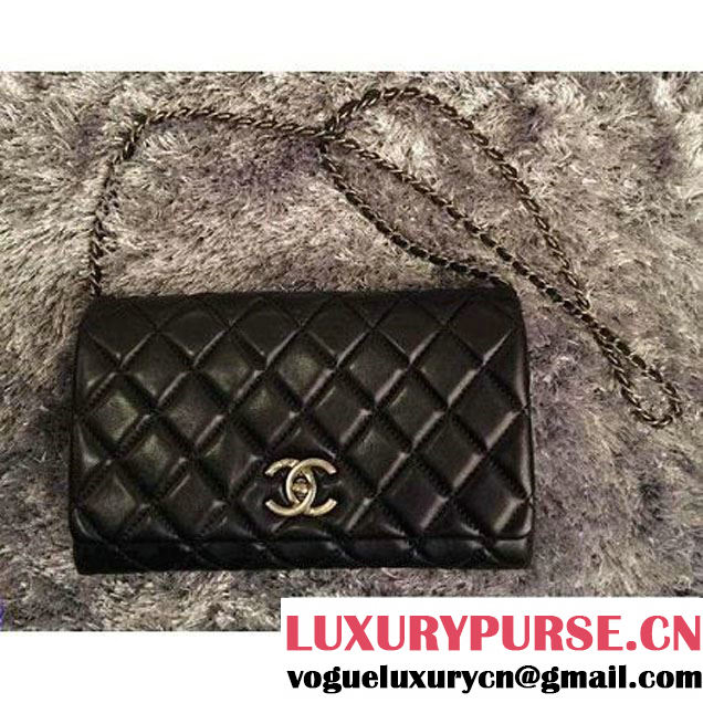 Chanel Lambskin Flap Bag Black (LZ-3121 )