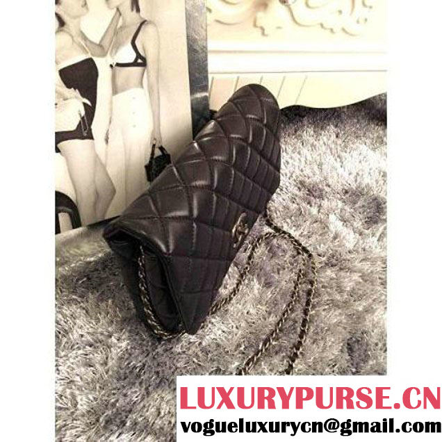 Chanel Lambskin Flap Bag Black (LZ-3121 )