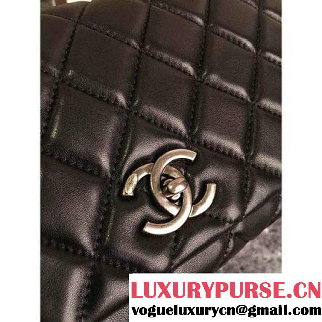 Chanel Lambskin Flap Bag Black (LZ-3121 )