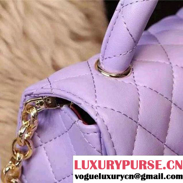 Chanel Classic Mini Lambskin Flap Bag in Lilac (2a205-041402 )