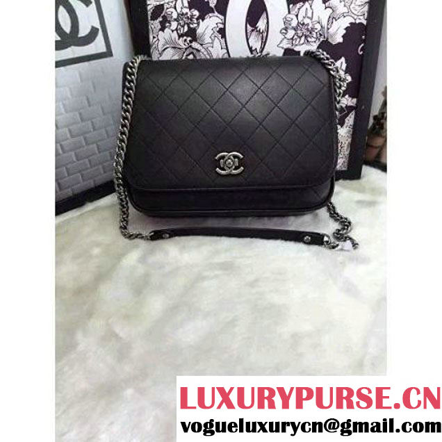 Chanel Black Messenger Bag PRE-SS 2015 (2a210-041420 )