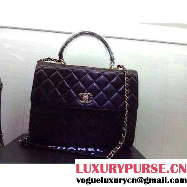 Chanel Quilted Lambskin Flap Bag Black (2A020-042311 )