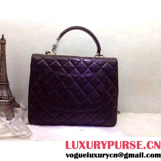 Chanel Quilted Lambskin Flap Bag Black (2A020-042311 )