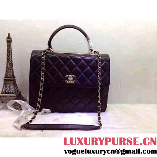 Chanel Quilted Lambskin Flap Bag Black (2A020-042311 )