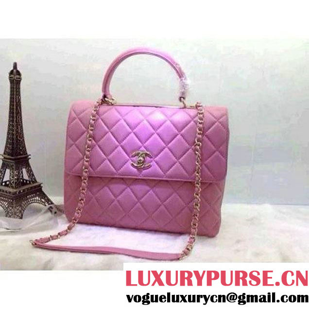 Chanel Quilted Lambskin Flap Bag Pink (2A020-042312 )