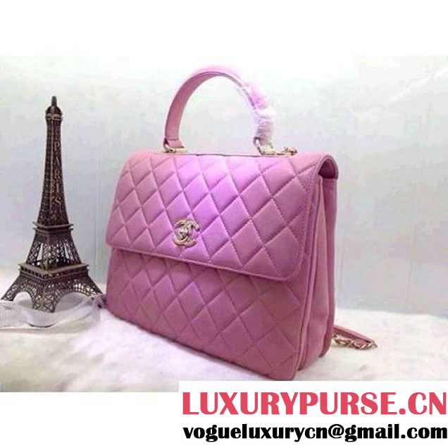 Chanel Quilted Lambskin Flap Bag Pink (2A020-042312 )