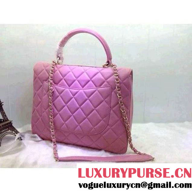Chanel Quilted Lambskin Flap Bag Pink (2A020-042312 )