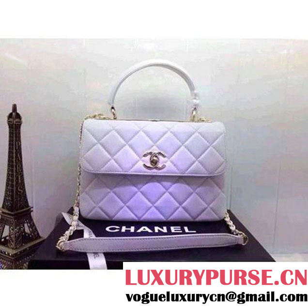 Chanel Small Quilted Lambskin Flap Bag White (2A020-042316 )